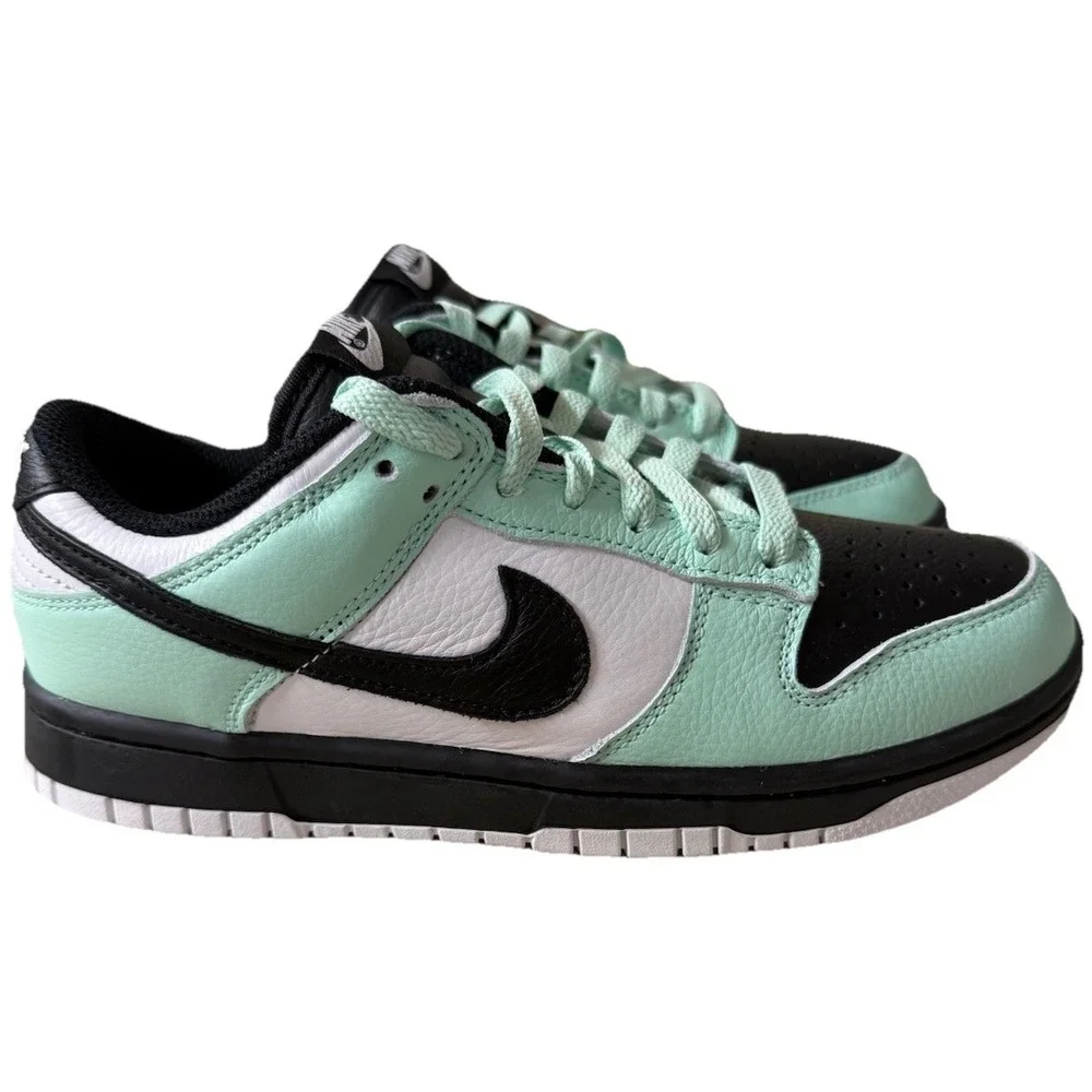 Nike By You Dunk Low Green Glow Black White | FN0569-900 Men Size 6